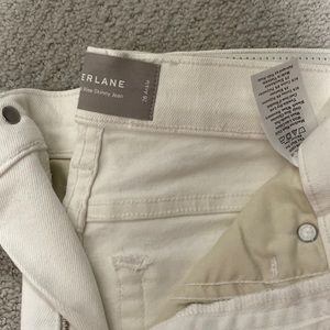 Everlane white skinny jeans (ankle)